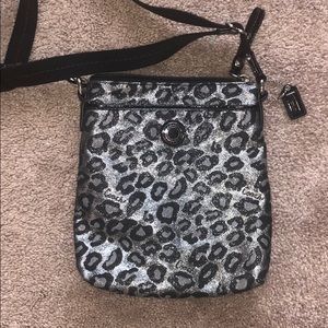 Coach cheetah cross body bag